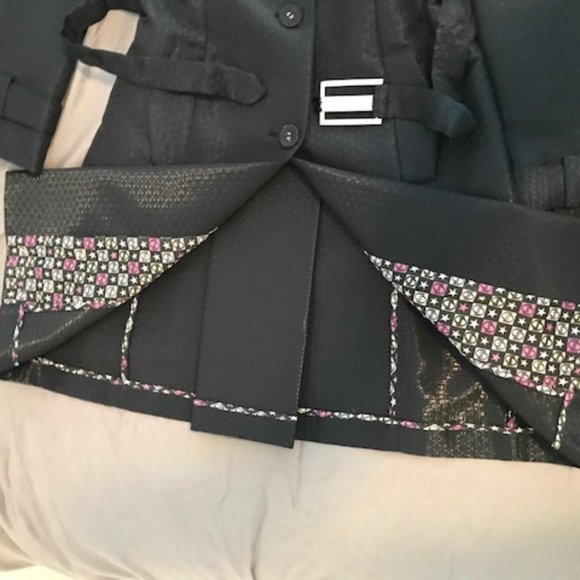 Byblos| Navy Women’s Trench Coat ~ size 8 - Picture 5 of 15